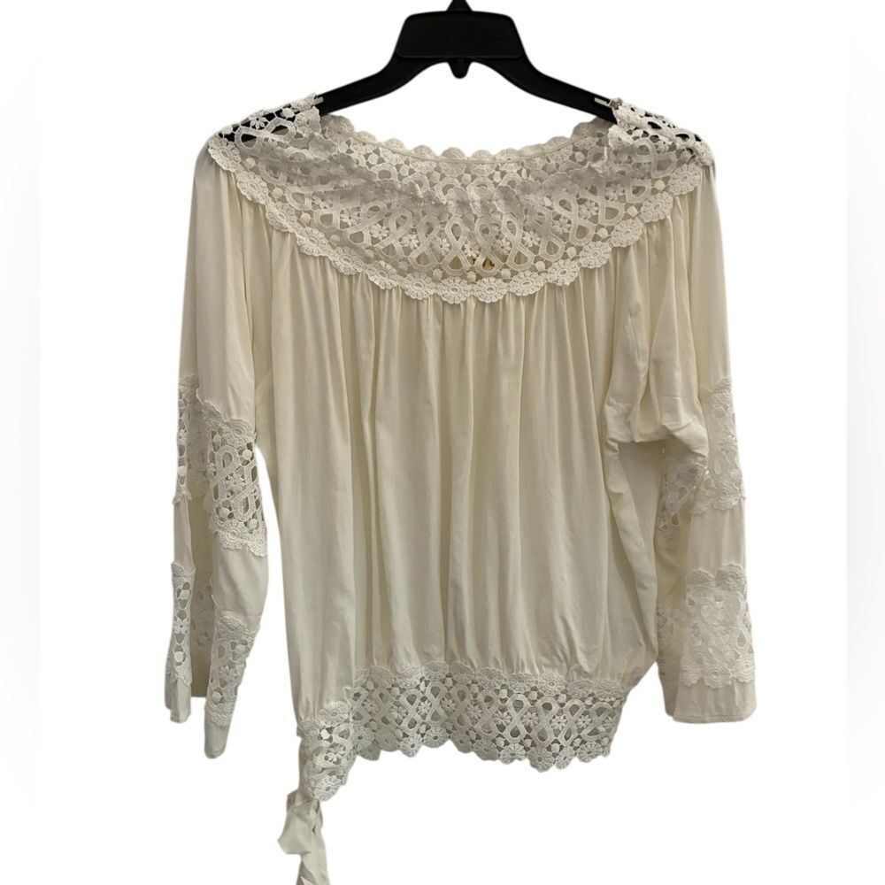 ETWO White Lace Women's Top Size M